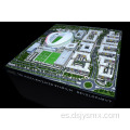 Mesa de arena modelo 3D de campo de fútbol